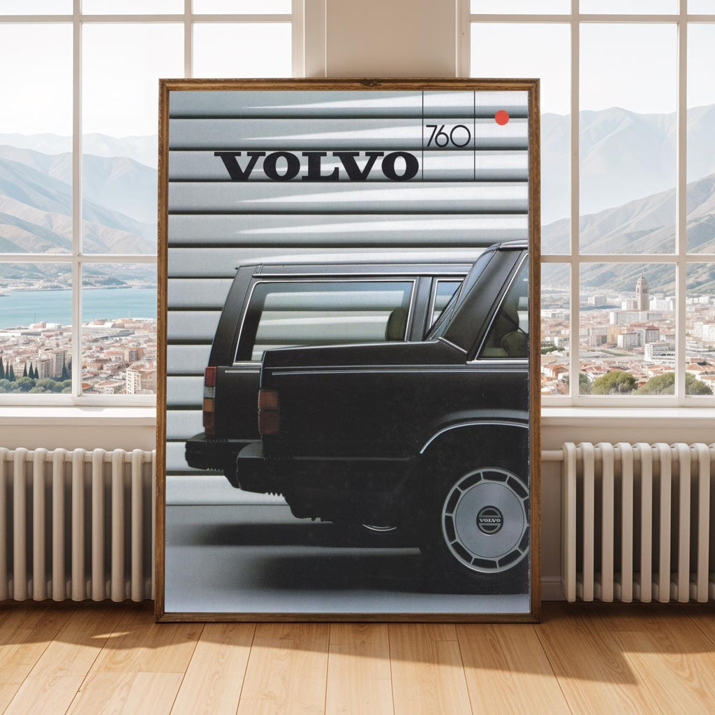 Volvo Station Wagon Art Print | Retro Automotive Poster