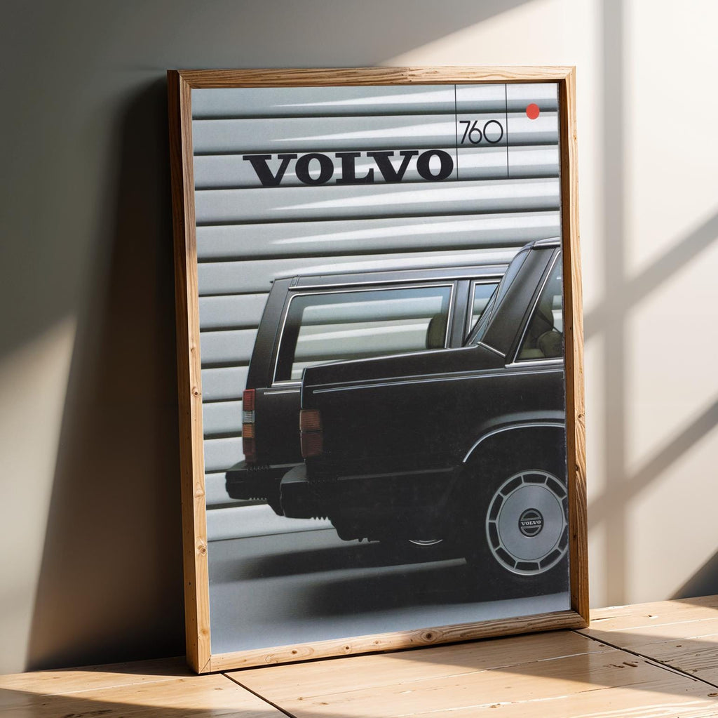 Volvo Station Wagon Art Print | Retro Automotive Poster