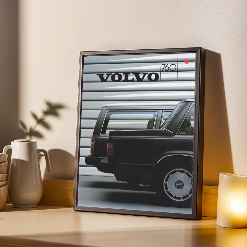 Volvo Station Wagon Art Print | Retro Automotive Poster
