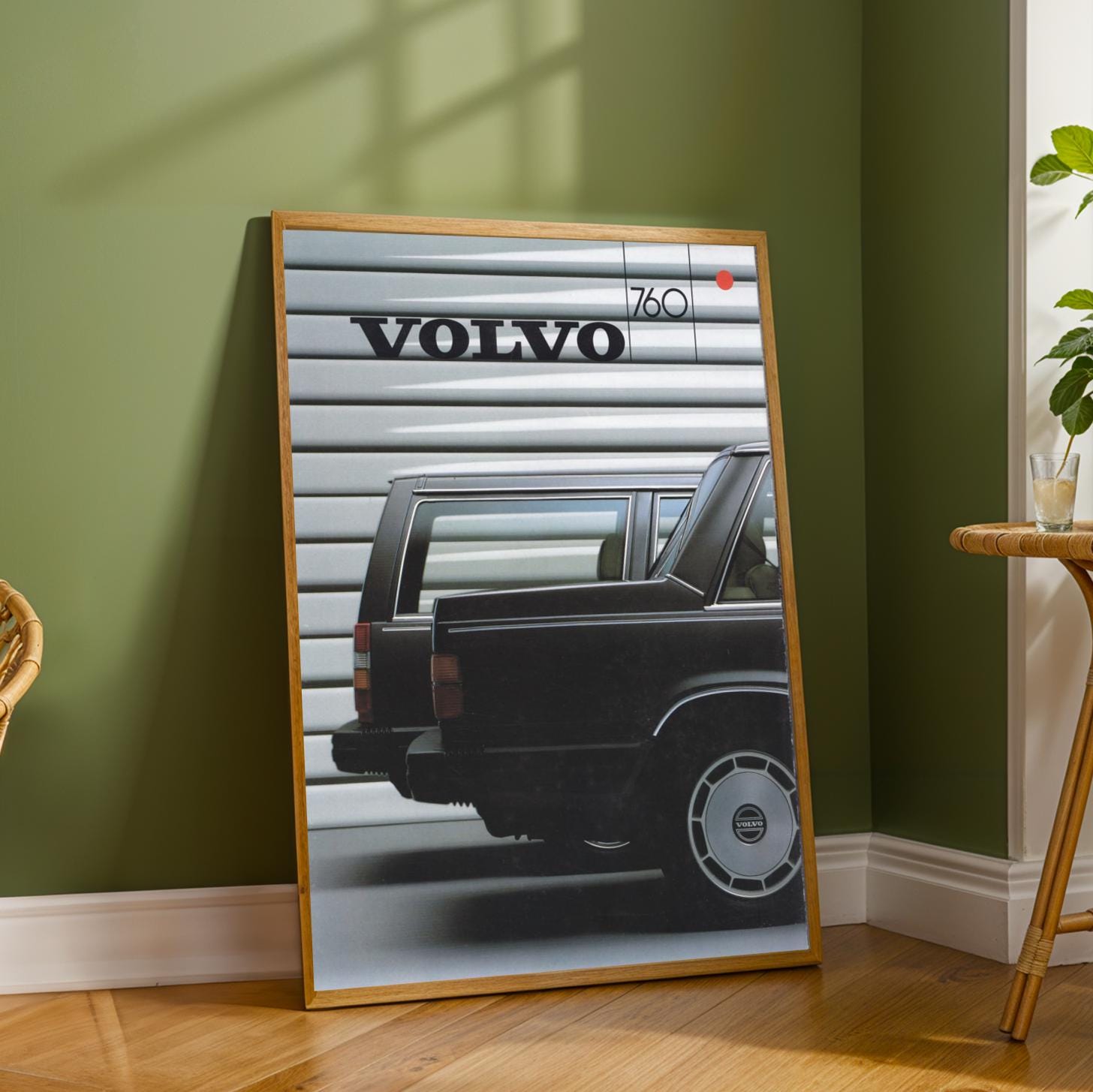 Volvo Station Wagon Art Print | Retro Automotive Poster