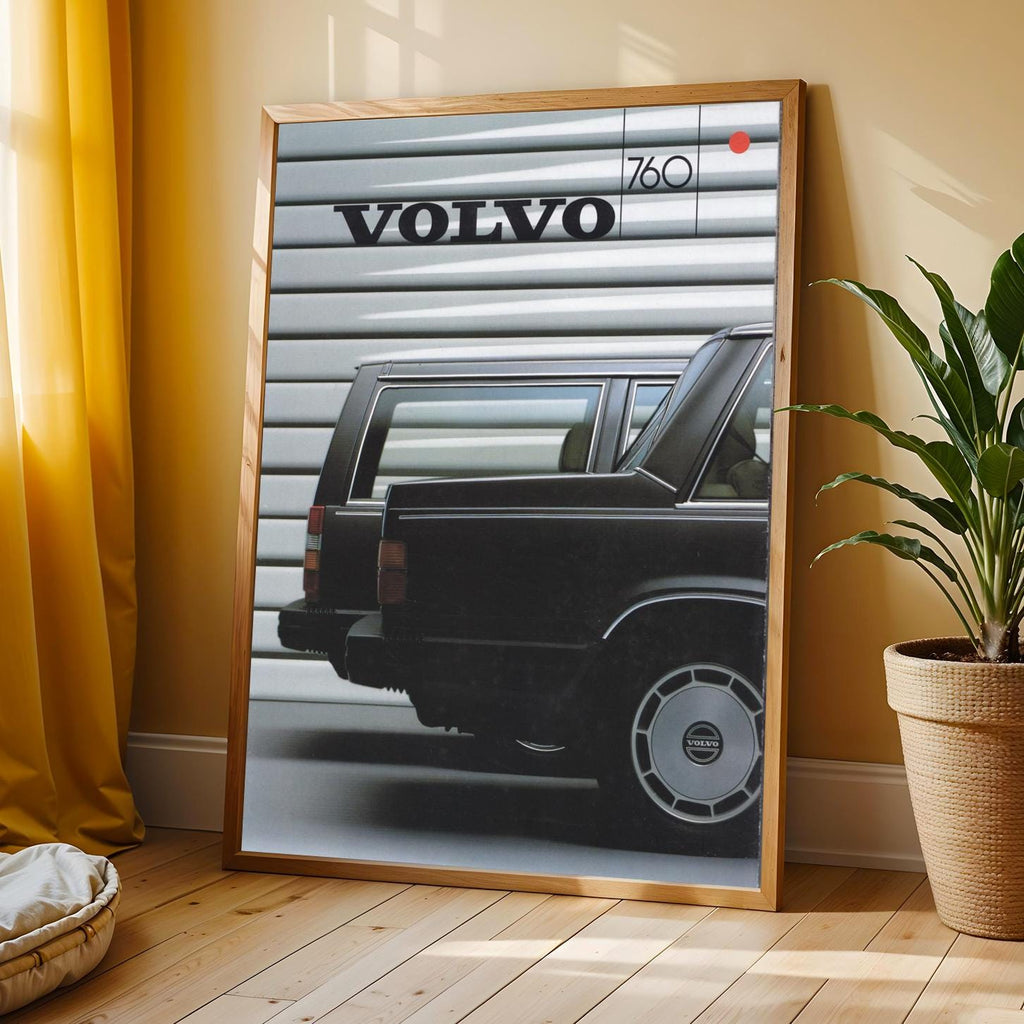 Volvo Station Wagon Art Print | Retro Automotive Poster