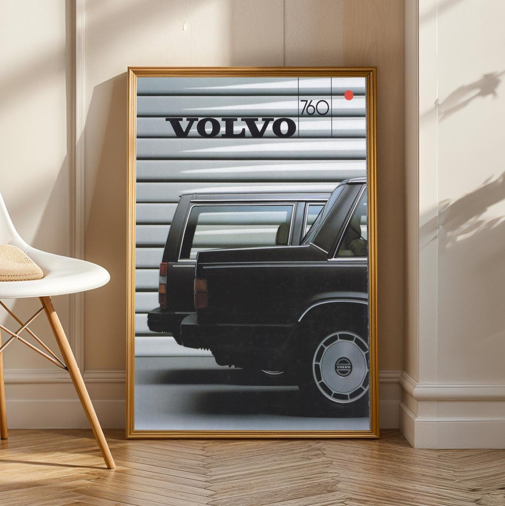 Volvo Station Wagon Art Print | Retro Automotive Poster