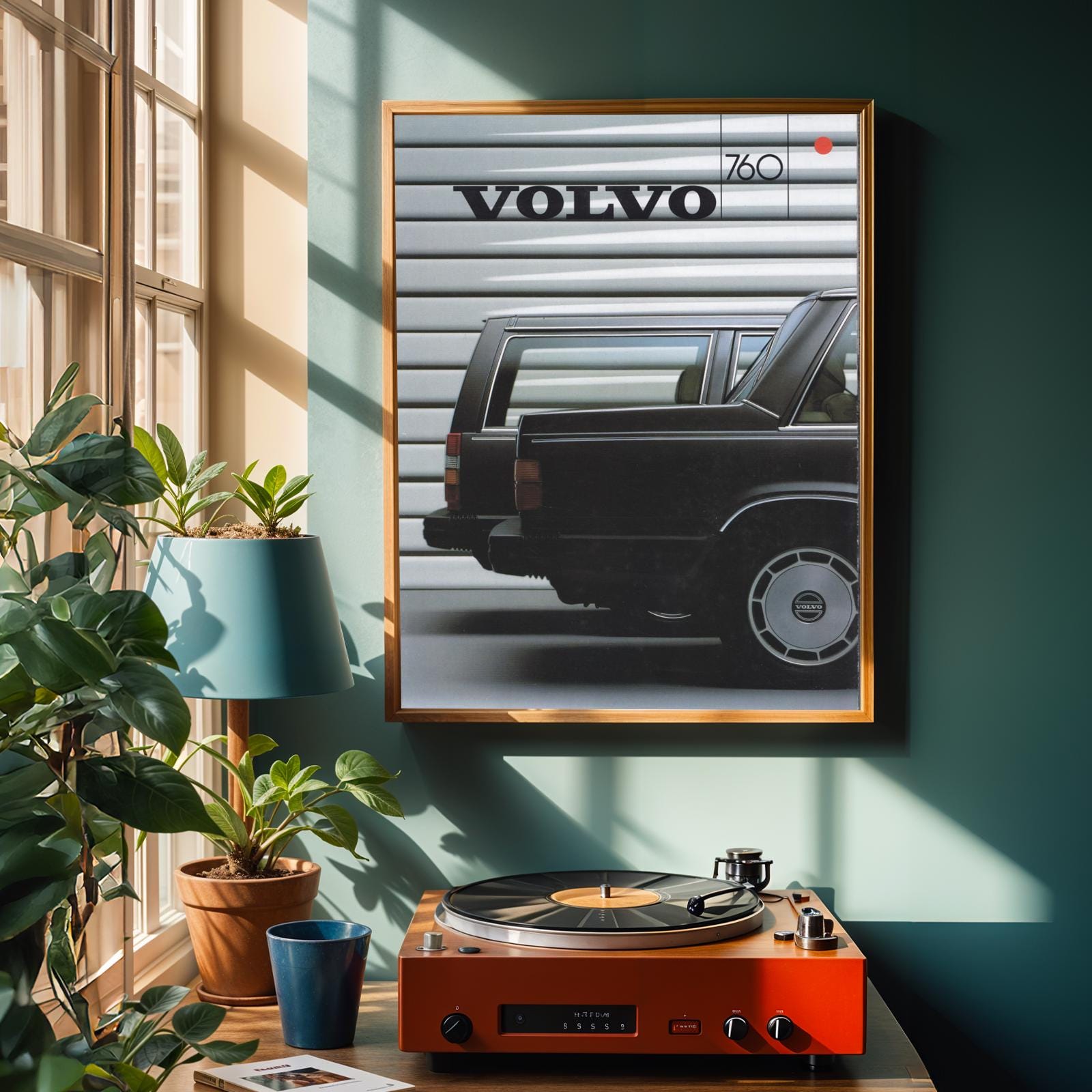 Volvo Station Wagon Art Print | Retro Automotive Poster