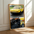 BMW 3.0 CSL Poster | Retro Racing Car Print